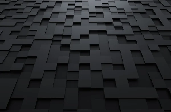 Αφηρημένη 3d rendering των φουτουριστικό επιφάνεια με τετράγωνα. — Φωτογραφία Αρχείου
