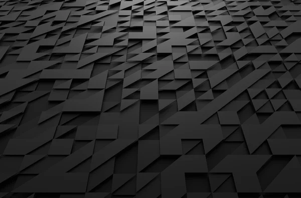 Αφηρημένη 3d rendering των φουτουριστικό επιφάνεια με τρίγωνα. — Φωτογραφία Αρχείου
