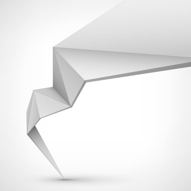 Vektör çizim, düşük Poli stil soyut.