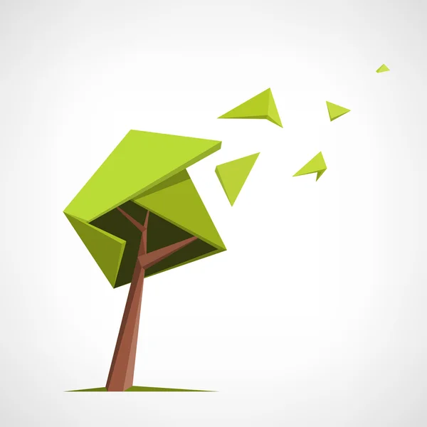 Arbre polygonal conceptuel . — Image vectorielle