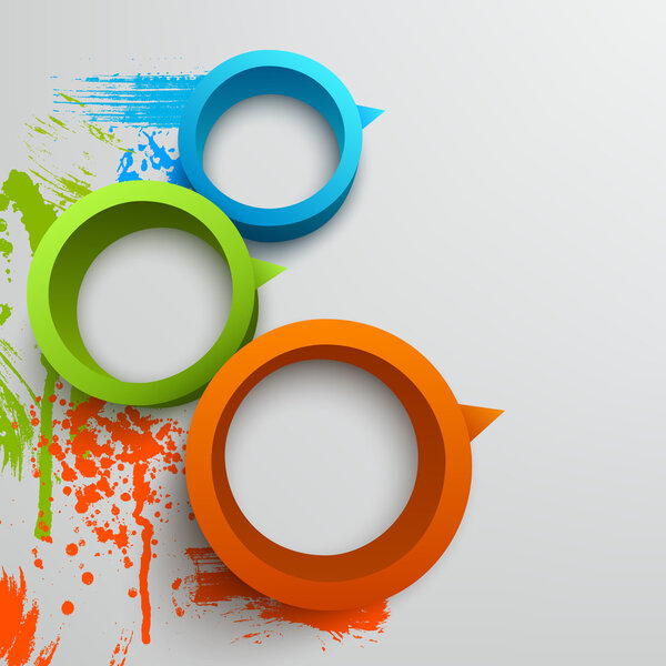 Векторная иллюстрация 3D колец
.