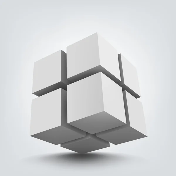 Composition des cubes 3d . — Image vectorielle