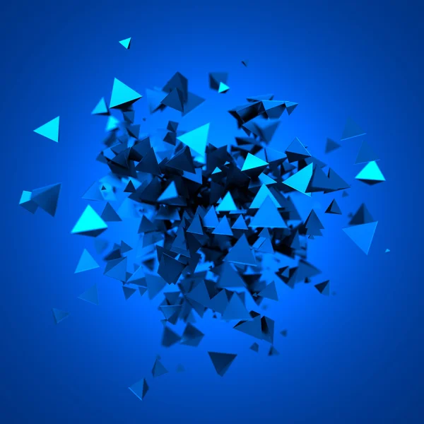 Abstract 3D Rendering of Flying Particles. — Stock Photo, Image