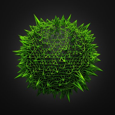 Kaotik yapısı ile soyut Küre.