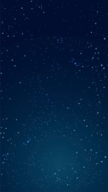 Uzay arkaplanı. Gezegenin soyut vektör çizimi ve yıldızlı gökyüzü. Yaratıcılık için bir boşluk.