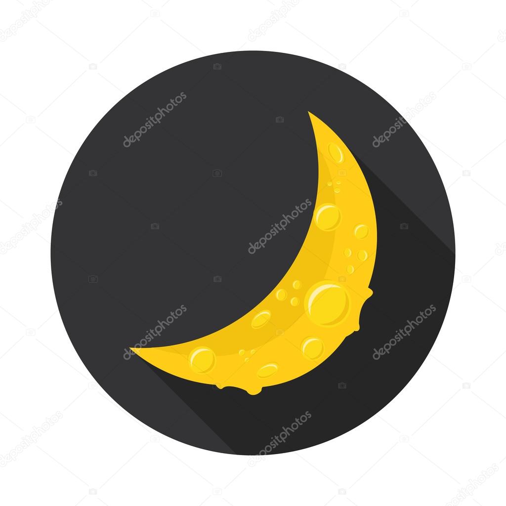 flat icon moon