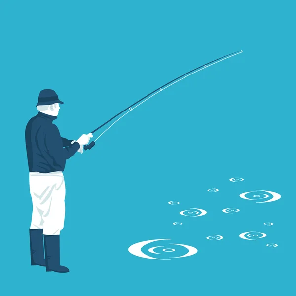 Illustration plate de la pêche — Image vectorielle