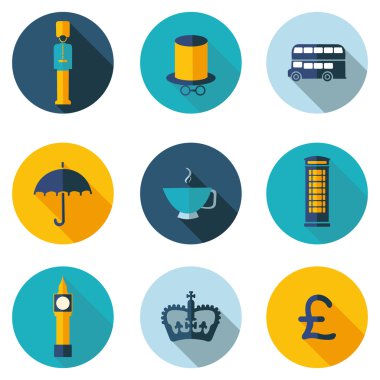 UK,icons in vector format clipart