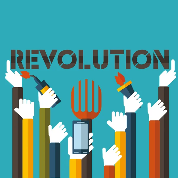 Revolución en formato vectorial — Vector de stock