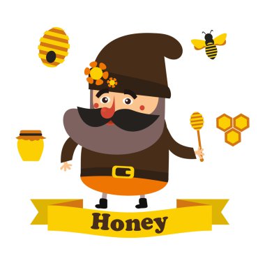 Bal ve arı kovanı eps10