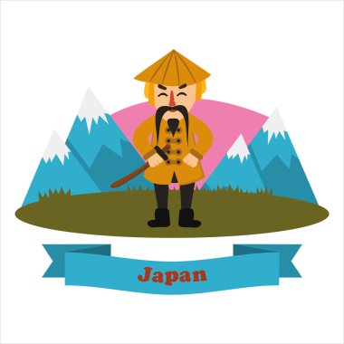 En iyi düz composicion Japonya