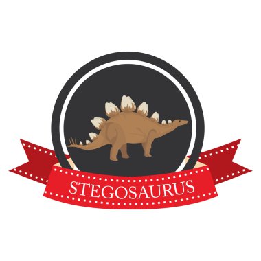 düz simgesi dinozor stegosaurus