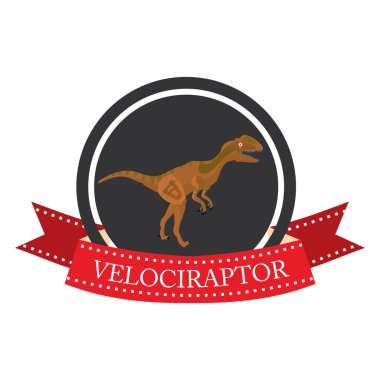 düz simgesi dinozor Velociraptor
