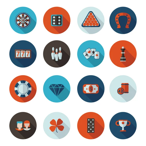 Iconos de juego en formato vectorial — Vector de stock