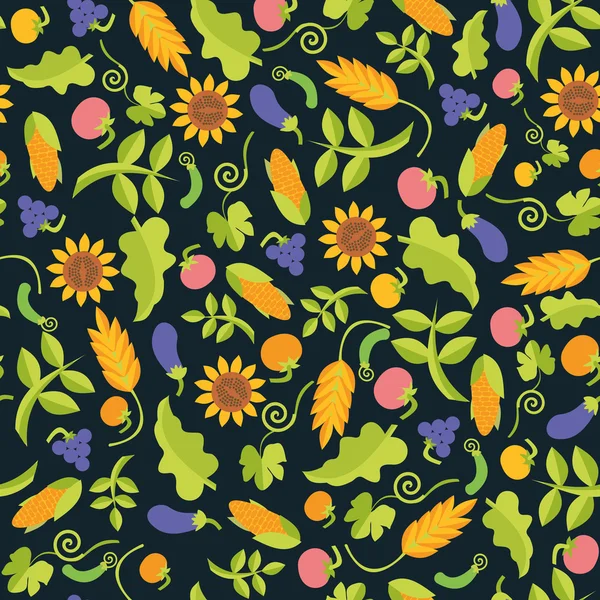 koyu sebzeler parlak seamless modeli