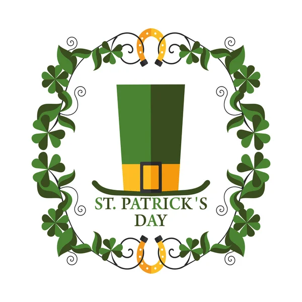 Cumprimentando quadro dia de St Patricks — Vetor de Stock