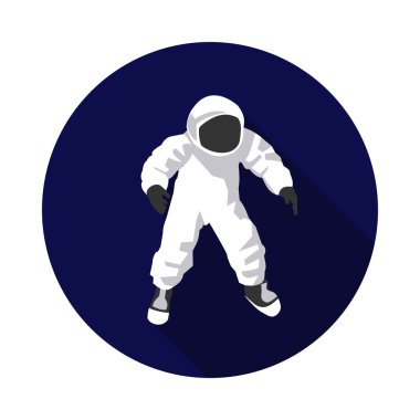 düz simgesi astronot