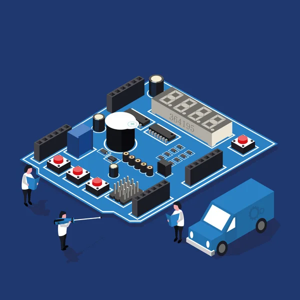 Asistencia técnica de emergencia — Vector de stock