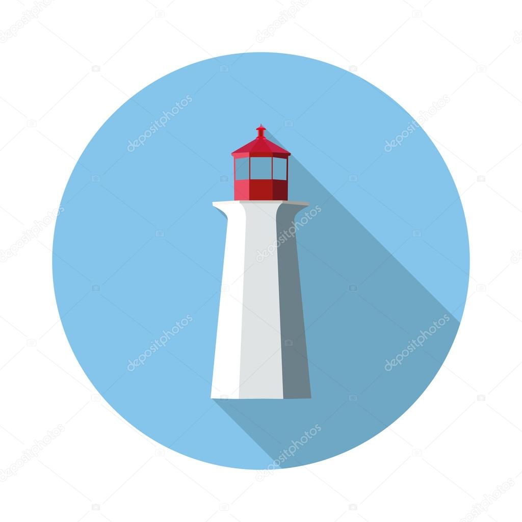 flat icon lighthouse