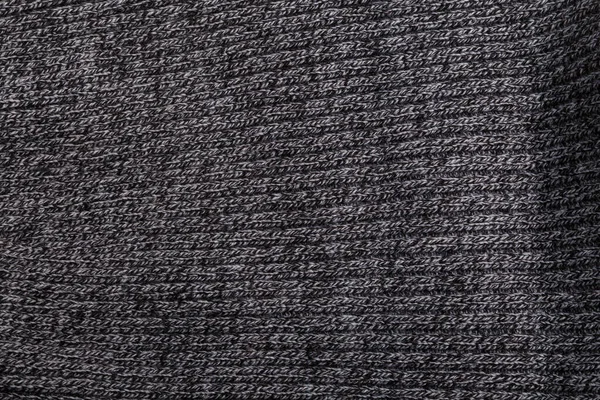 Melanj gri, siyah ve beyaz örgü kumaş dokusu, arkaplan veya arkaplan. 