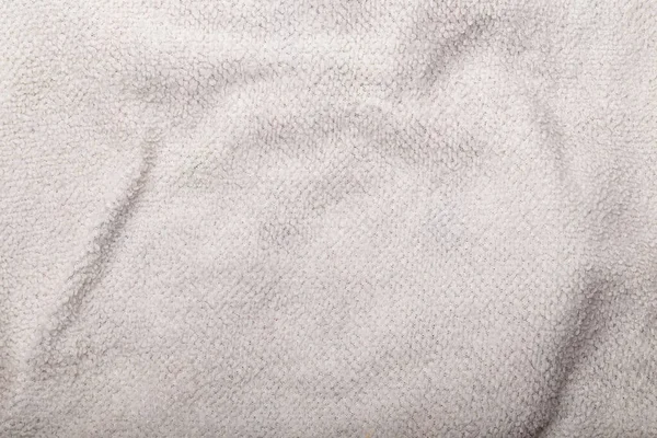 Texture Tessuto Pile Bianco Sfondo Sfondo Abbigliamento Interno Posteriore Cucito — Foto Stock