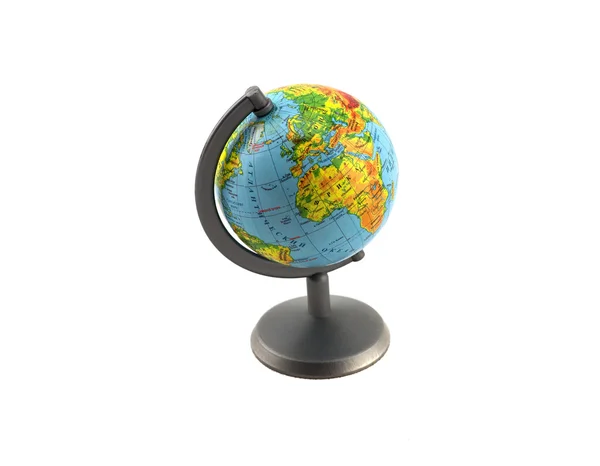 Globe op een witte achtergrond — Stockfoto