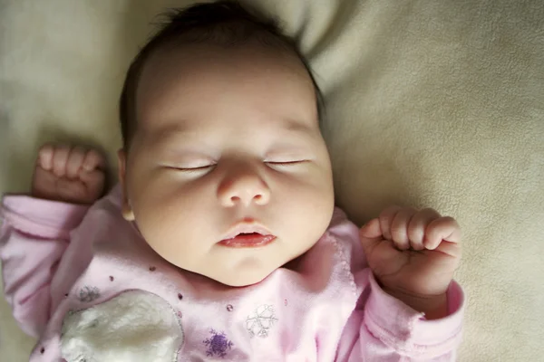 Cara de un bebé dormido — Foto de Stock