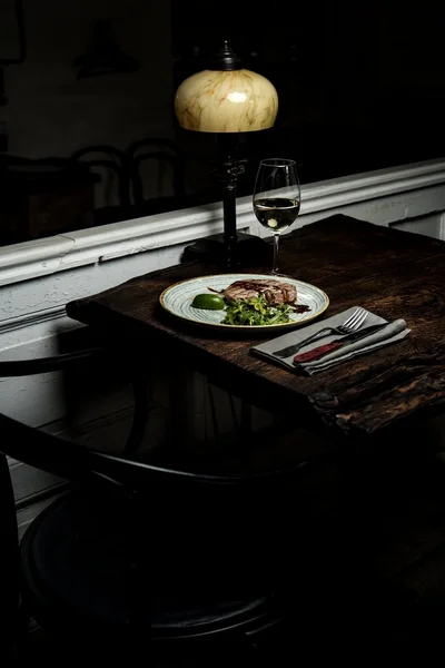 Table in a cafe — Stock Photo, Image