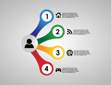 Basit Infographic vektör