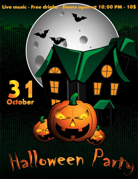 Halloween Flyer — Stock Vector