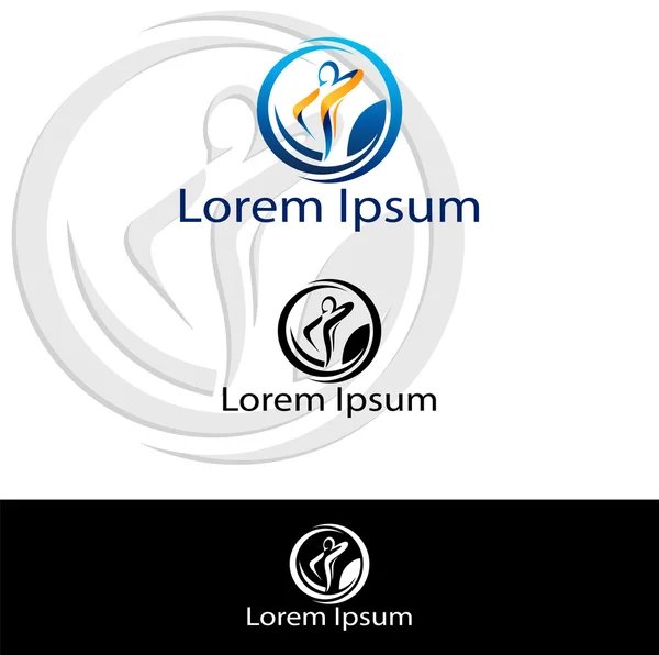 Sağlık sektöründe kullanmak için soyut siluet simgesi