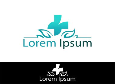 Sağlık sektöründe kullanmak için soyut siluet simgesi