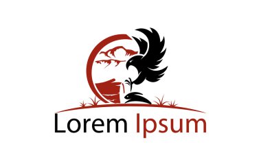 Bir tavşan simgesi kovalayan kartal