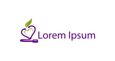 Sağlık sektöründe kullanmak için soyut siluet simgesi