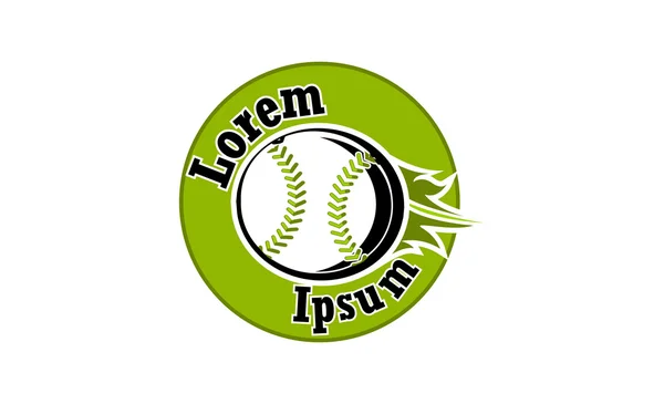 Icono para equipos de béisbol y béisbol — Archivo Imágenes Vectoriales