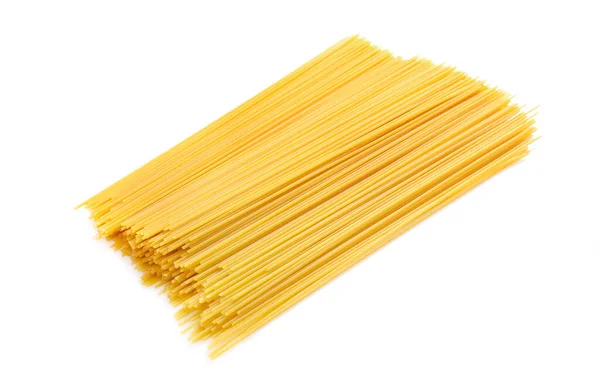 Haufen Spaghetti Isoliert Auf Weißem Hintergrund Kopierraum — Stockfoto