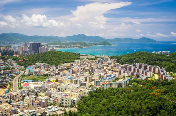 Overzicht van Sanya stad, provincie Hainan, China — Stockfoto