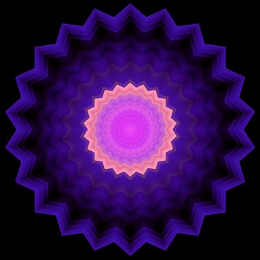 Tırtıklı Circle - geometrik süsleme