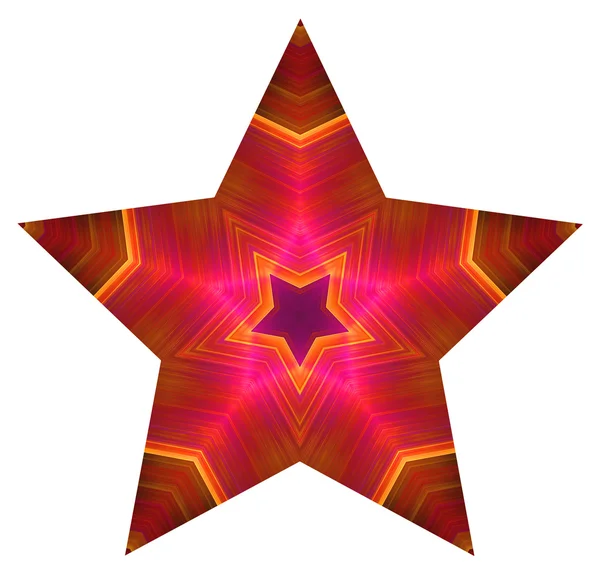 Pentagonal yıldız renkli