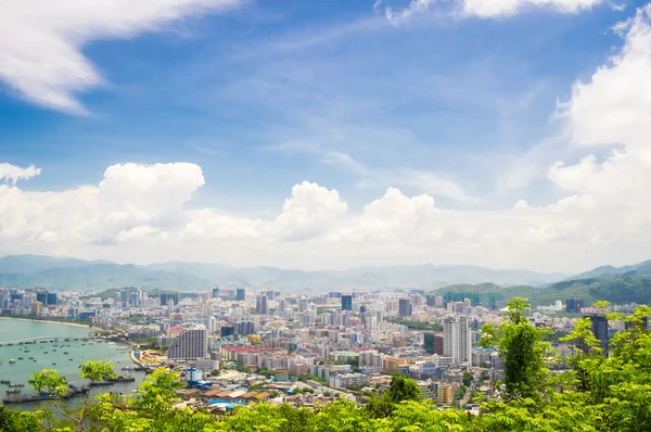 Vista general de la ciudad de Sanya, provincia de Hainan, China Imagen de stock