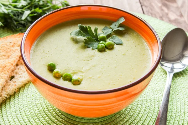 Pea soup mashed — Stock Photo, Image