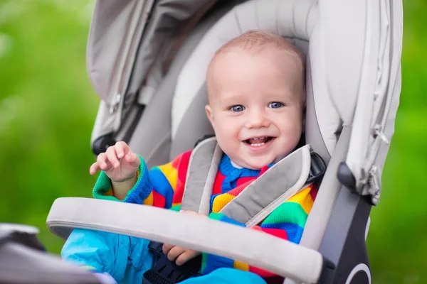 Little baby in stroller — Stock Photo, Image