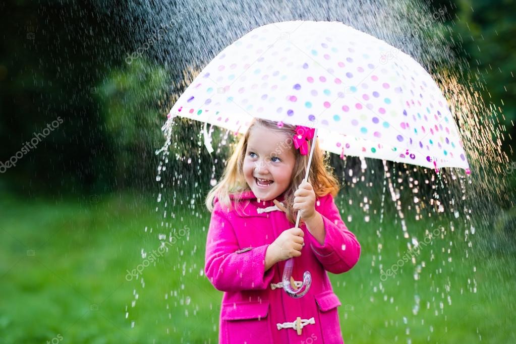 pink rain umbrella