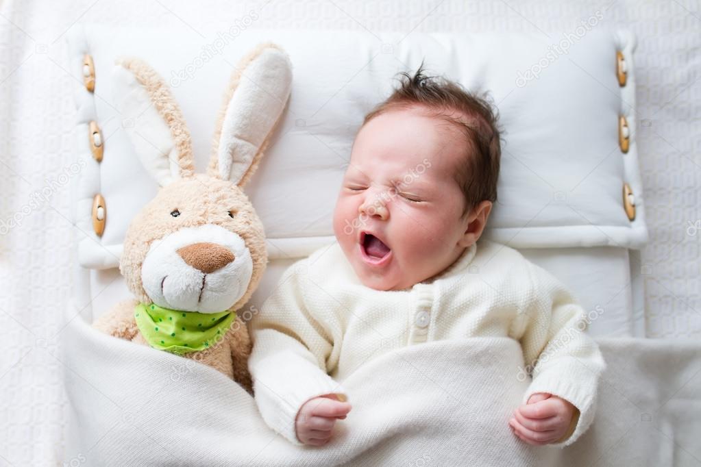 Baby with bunny