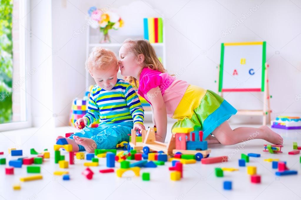 Kids playing at day care