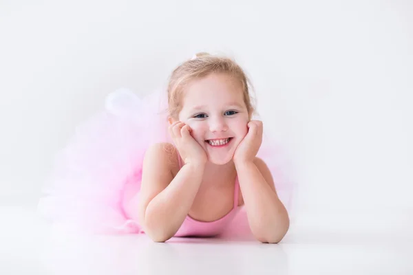 Little ballerina in pink tutu — Stock Photo, Image