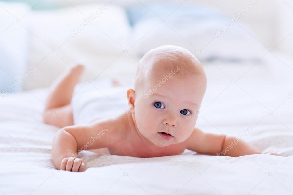 Baby boy in diaper 