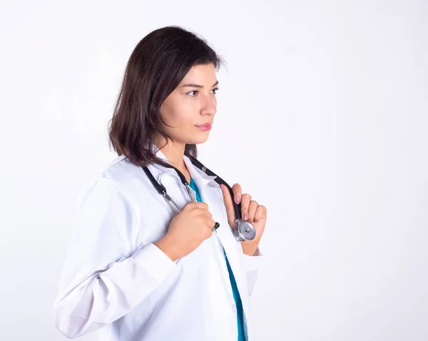 Médico Feliz Para Cuidar Pessoas Doentes — Fotografia de Stock