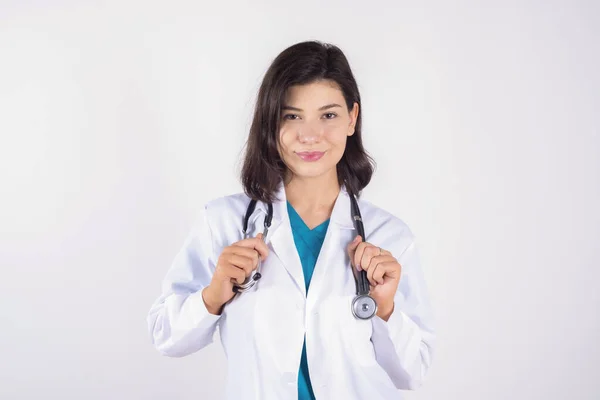 Female Doctor Waiting Her Patients Room — Stock Photo, Image