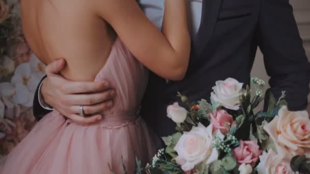 Sposa e sposo . — Video Stock